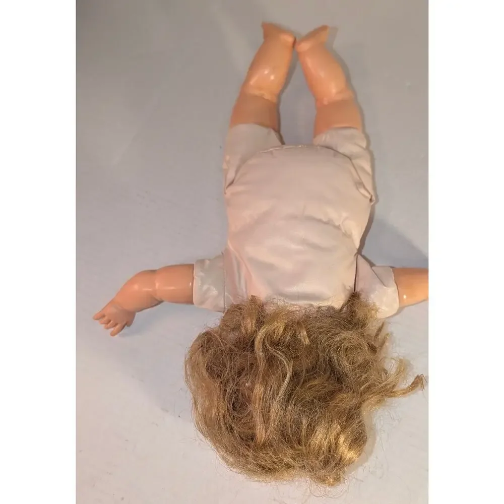 Vintage 1950's Ideal Big Beautiful Baby Doll Oil Cloth Body